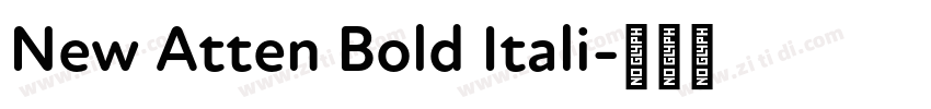 New Atten Bold Itali字体转换